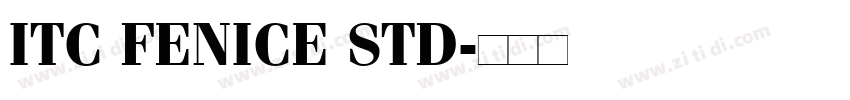 ITC FENICE STD字体转换